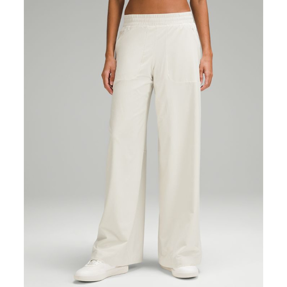 Lululemon 'Swift' White Mid-Rise Wide-Leg Pant Size 2